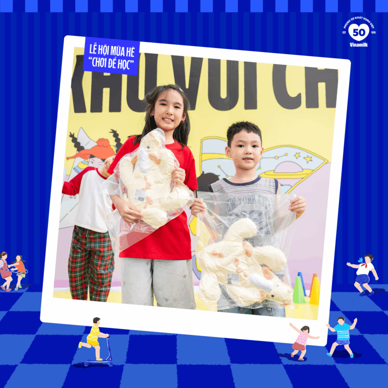 Vinamilk mang đến nhiều trải nghiệm thú vị cho thiếu nhi tại lễ hội mùa hè
